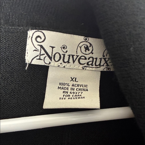 Nouveau Black Cowl Neck Pullover Sweater - Picture 2 of 8